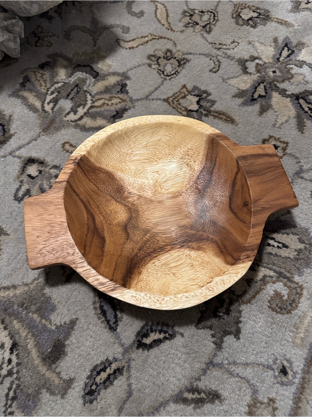 NWOT, Cravings handcarved wooden dough bowl